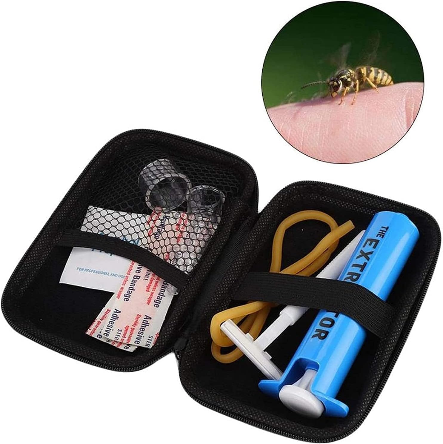 Venom Extractor Suction Pump, Snake Bite and Bee Sting Kit with Pump Extractor, Outdoor Emergency First Aid Supplies