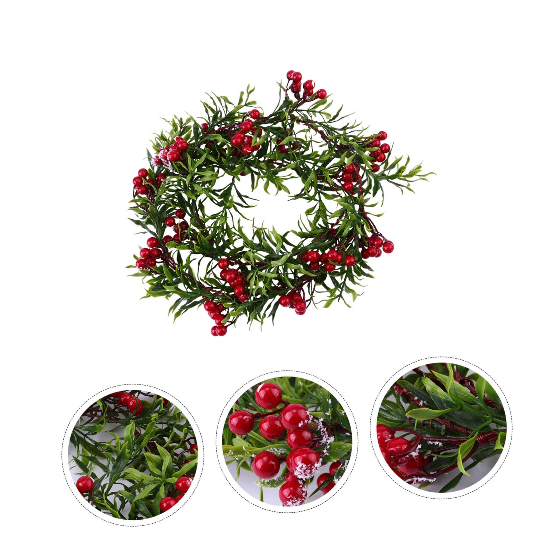 Cabilock 2piezas Adorno Navideño De Rattan Artificial Berries para Decoración De y para