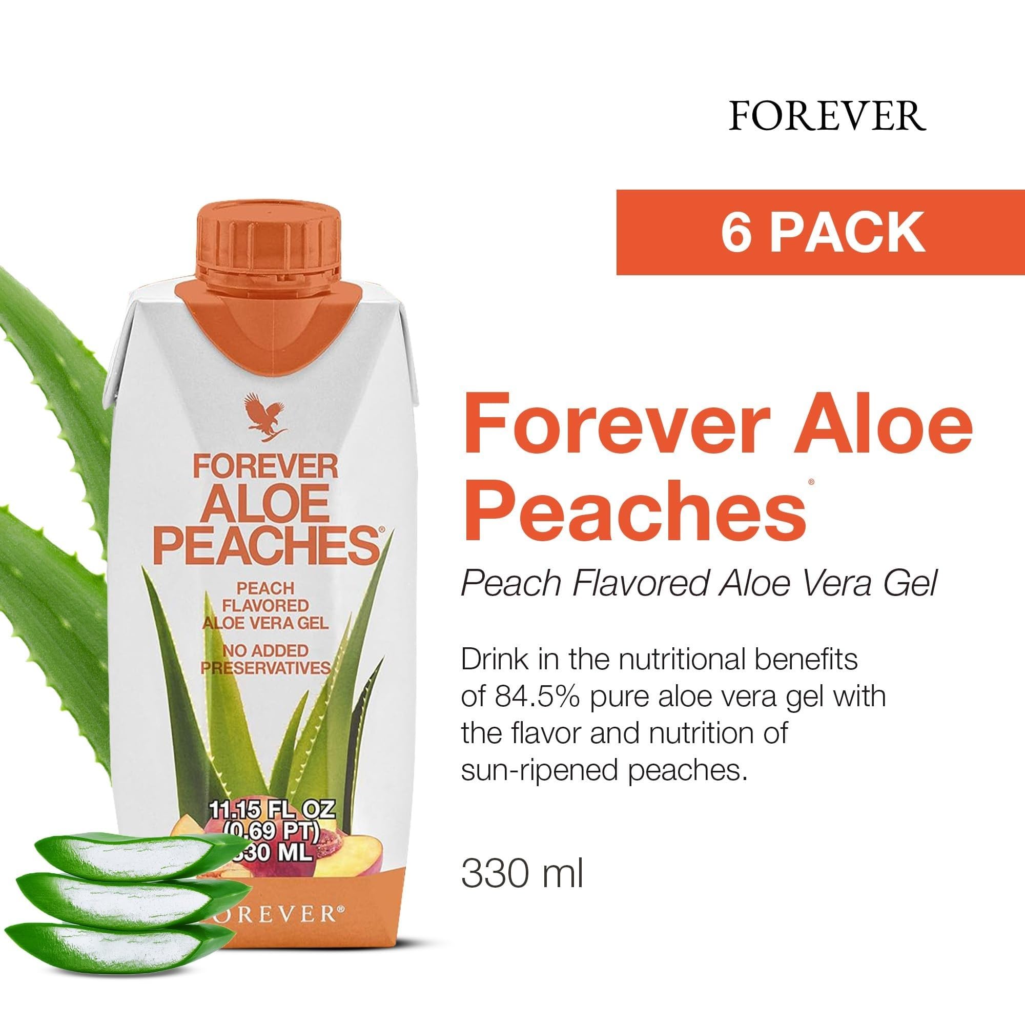 Amazon.com : Forever Living - Forever Aloe Peaches - (Pack of 6