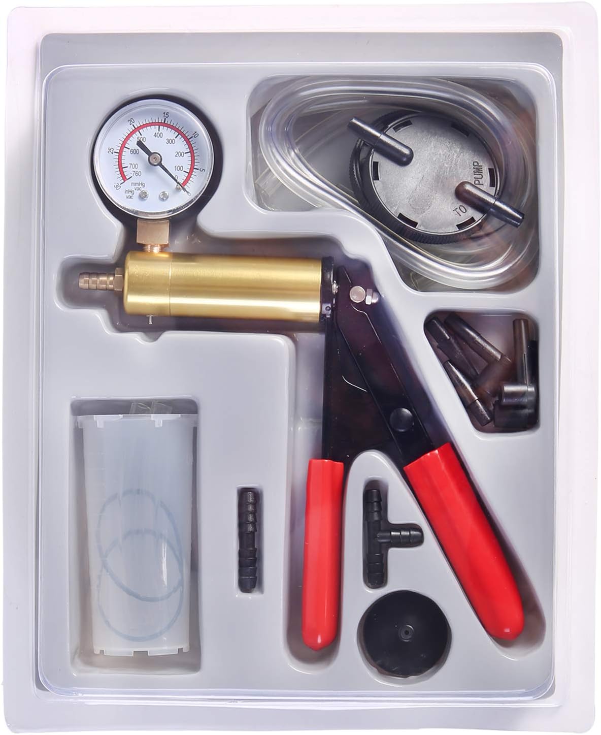 Buy 2 In 1 Brake Bleeder Kit Handheld Vacuu Pup Test Set For - Foto 4