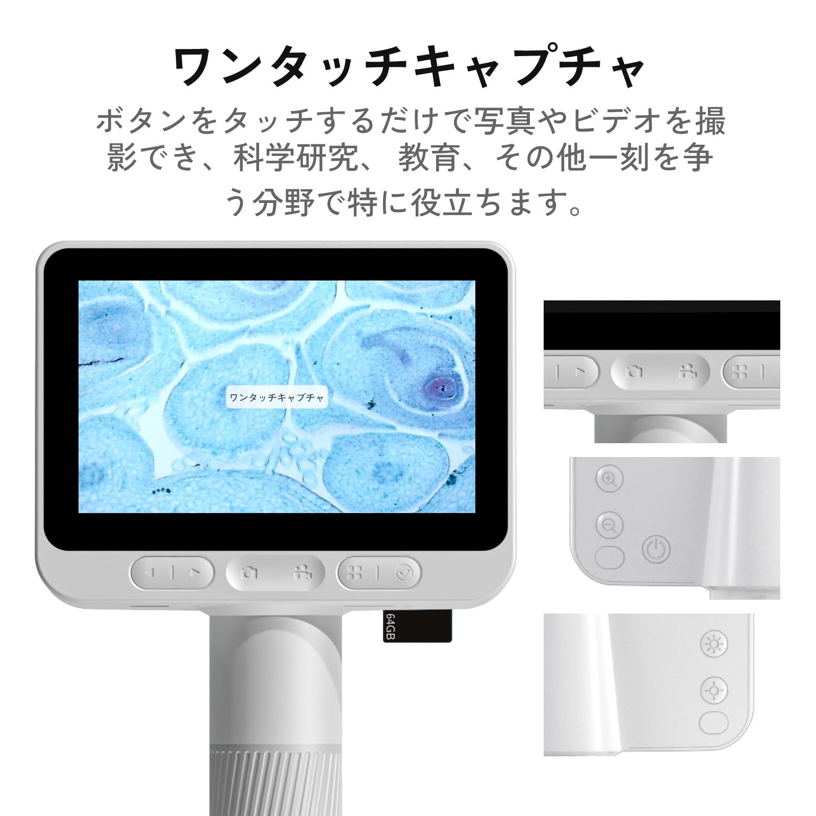 Amazon.co.jp: BEAVERLAB デジタル顕微鏡 ダーウィンM2 人気 撮影