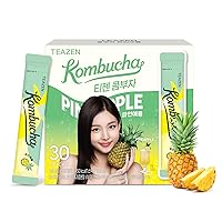 Vista 12 de TEAZEN Té de mango y guayaba y kombucha, mezcla de bebida hidratante, sin azúcar, probióticos vivos y prebióticos, 30 palitos, 5.29 onzas