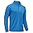 TACVASEN Long Sleeve Swim Shirt for Men Rashguard Quick Dry Fit 1/4 Zip Pullover Athletic Beach Shirts for Sun Protection Workout T-Shirt Blue