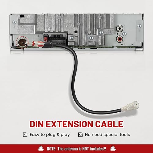 Miniatura 3 de RED WOLF Conector adaptador de antena de radio de coche seleccionado para VW 1985-2006, BMW 1984-2014, Mercedes-Benz 1984-2004 Reproductor de CD