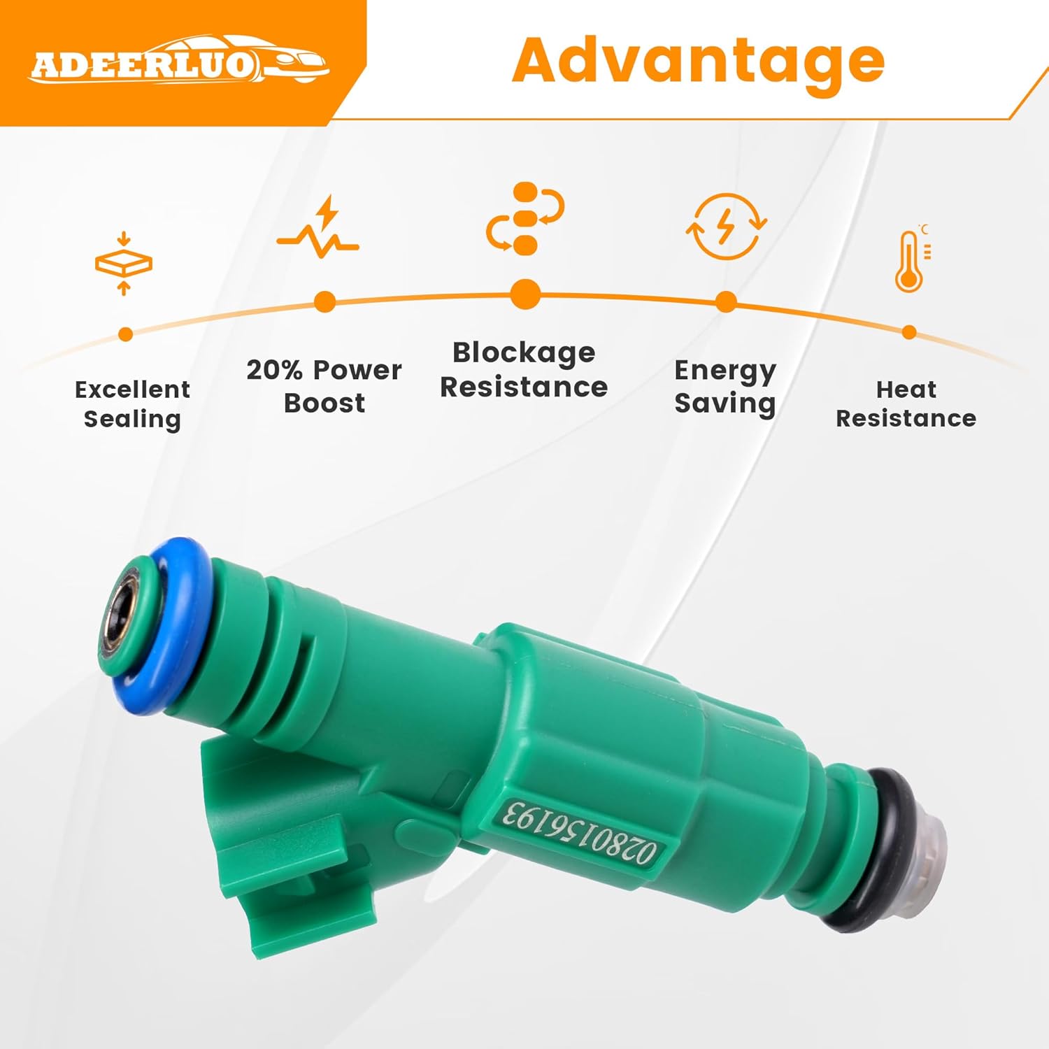 Fuel Injectors fits for-Mazda 3 2004 2005 2.3L L4, for-Mazda 5 2006 2007 2.3L L4, for-Mazda 6 2003 2004 2005 2.3L L4. 0280156193 ‎FJ831 84212320 4PCS