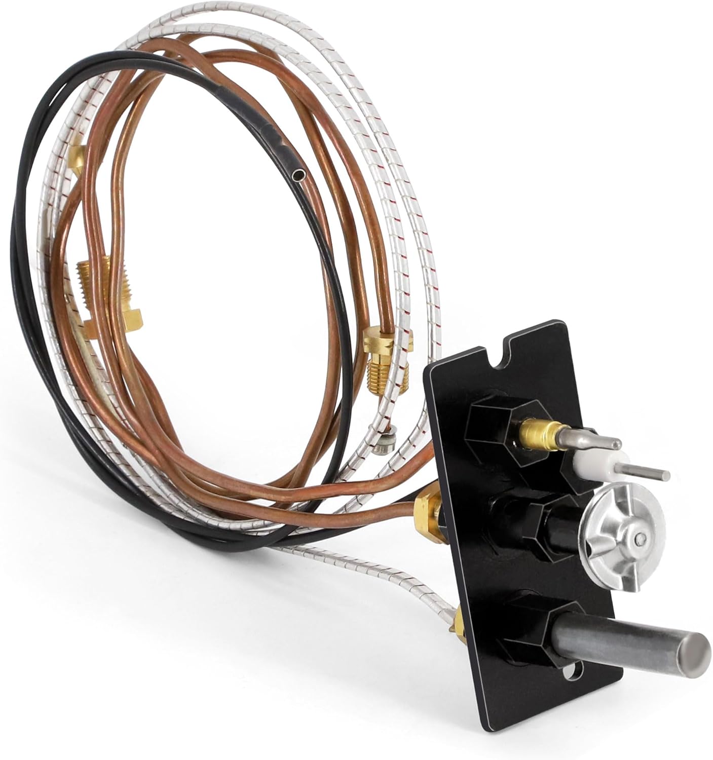 10002264 Natural Gas 3 Way Pilot Assembly for Majestic, Temco, Vermont Castings, HHT, Dutchwest, Monessen Fireplace & Gas Stoves, Fireplace Replacement Parts with Thermocouple Thermopile