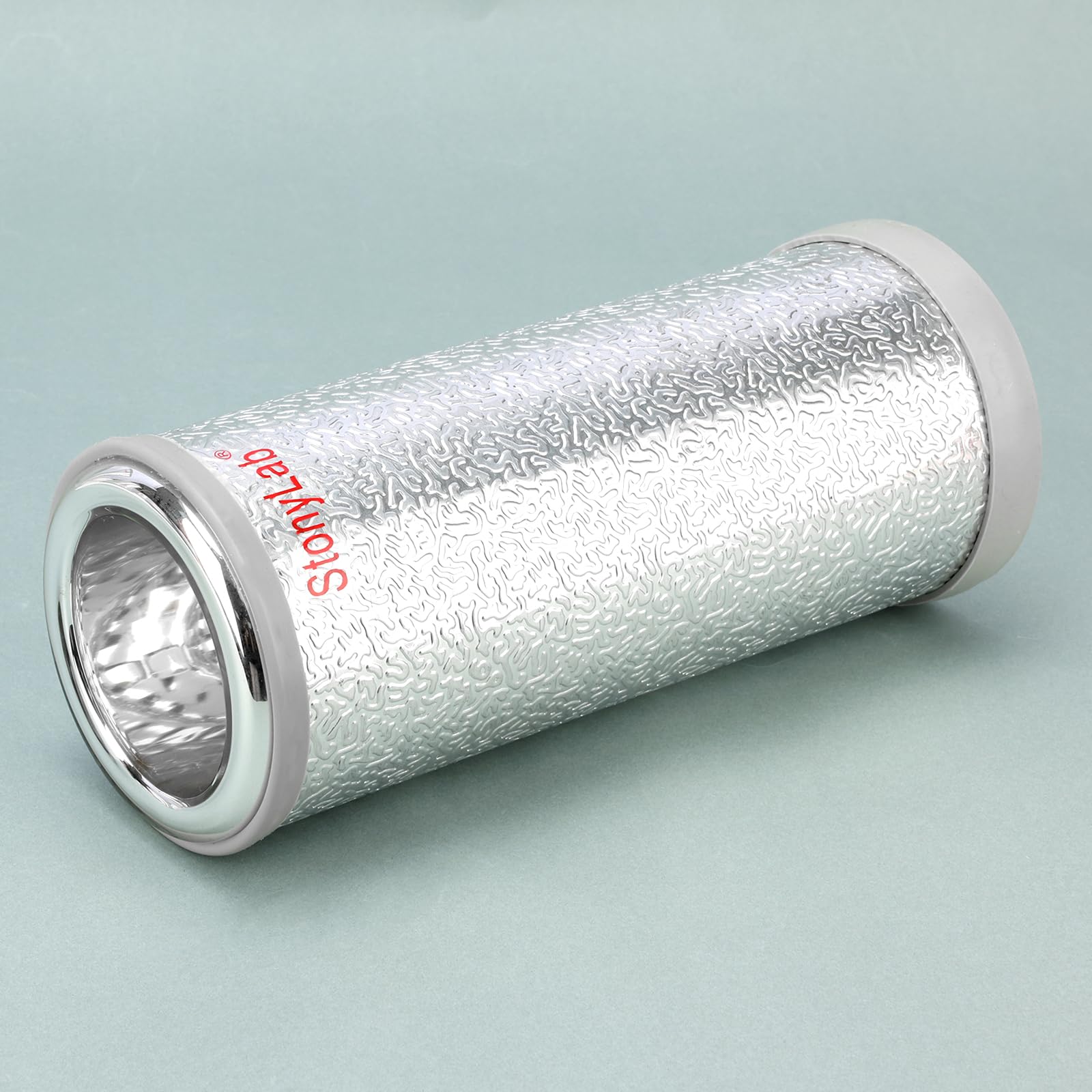 stonylab Frascos Dewar, Matraz Dewar de Vidrio Borosilicato de Forma Cilíndrica con Basa de Aluminio, Dewar Flask Profundidad Interior de 210 mm y Diámetro Interior de 70 mm para Laboratorio - 665 ml