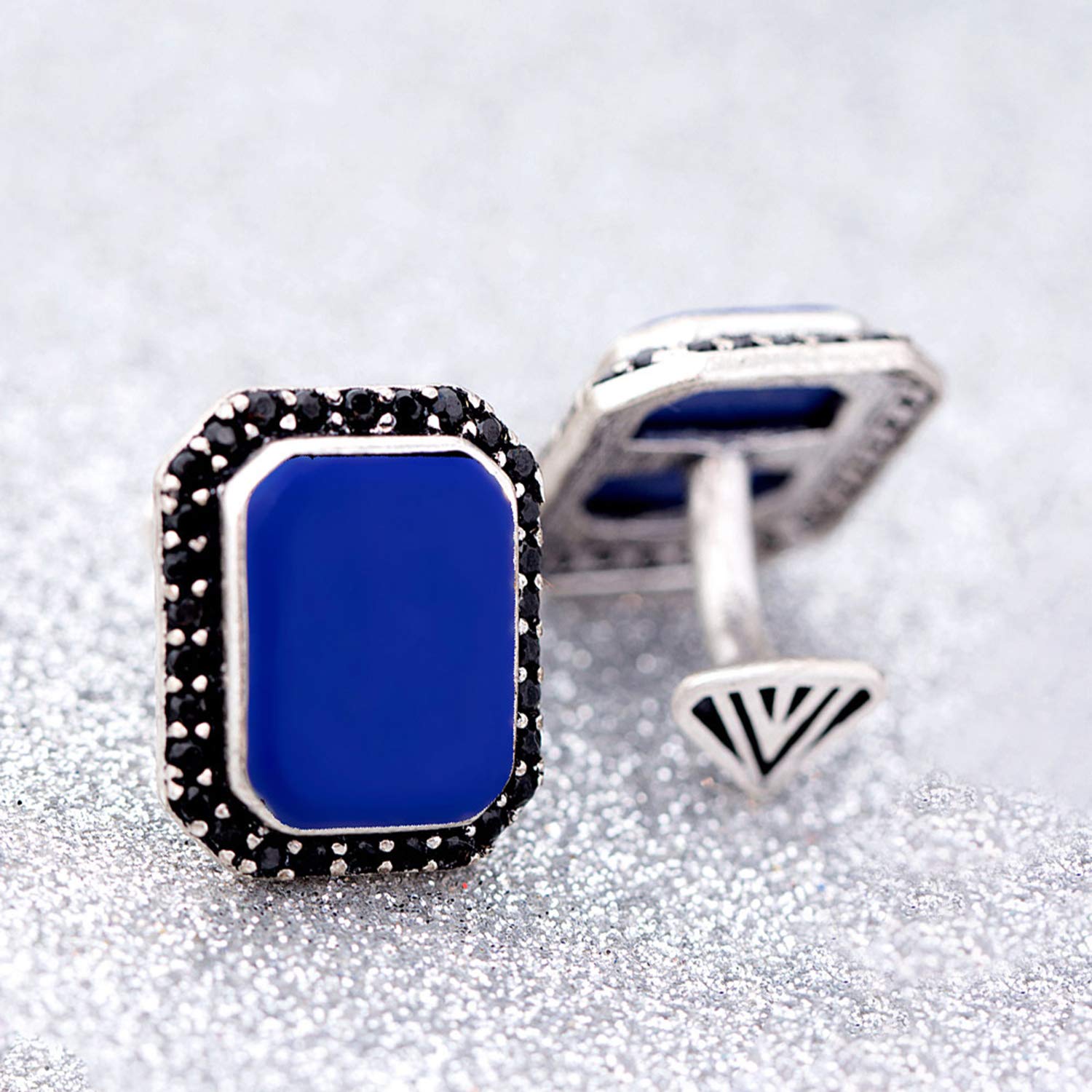 Stylish Silver Cufflink Set for Men