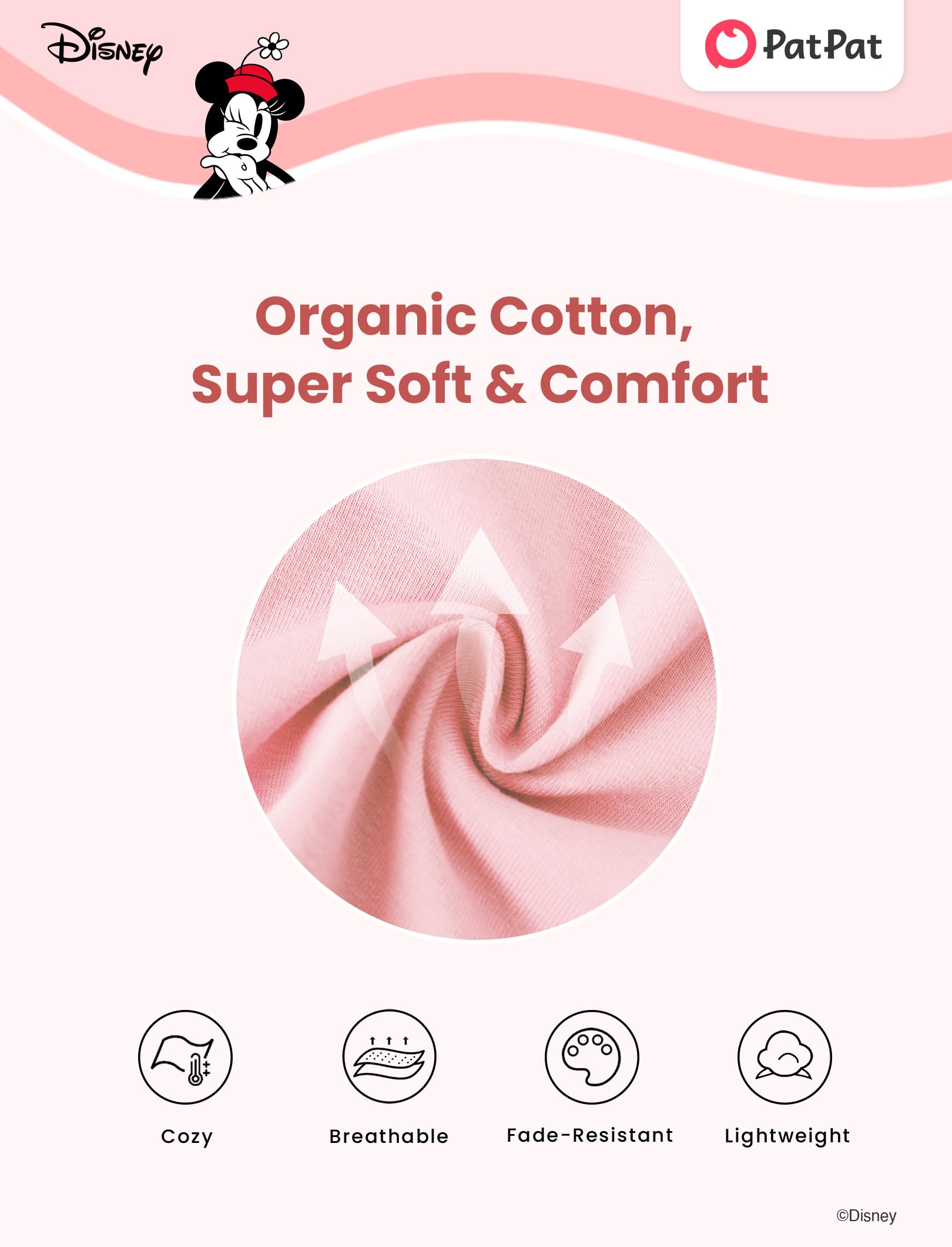 Disney Principessa Ariel Belle Moana Mickey Minnie Baby Cotone Biologico Footie Cerniera Pigiama Neonato Neonato Neonato Pagliaccetto