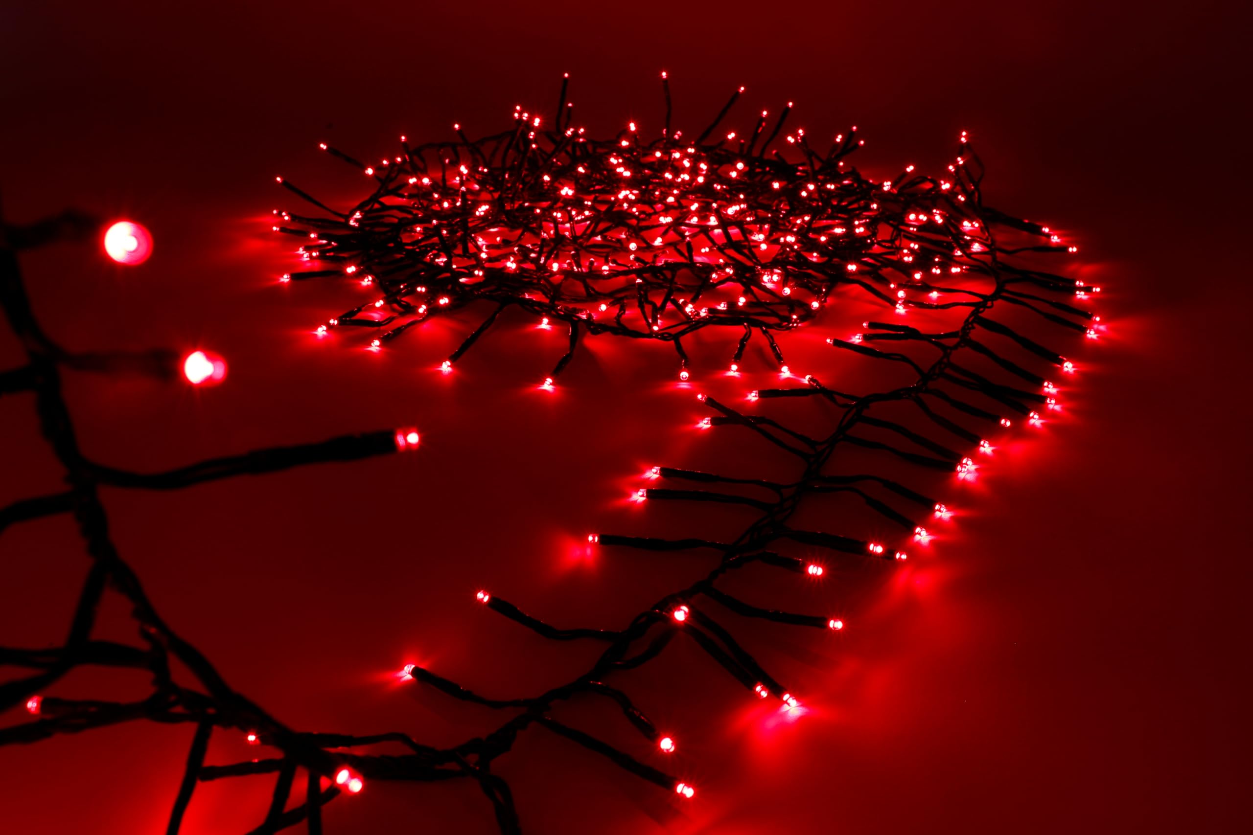Christmas Concepts Red Christmas Concepts® 500 6M (20Ft) Led Cluster Lights With 8 Function Controller - Indoor/Outdoor - Energy Efficient A++ - Christmas Lights