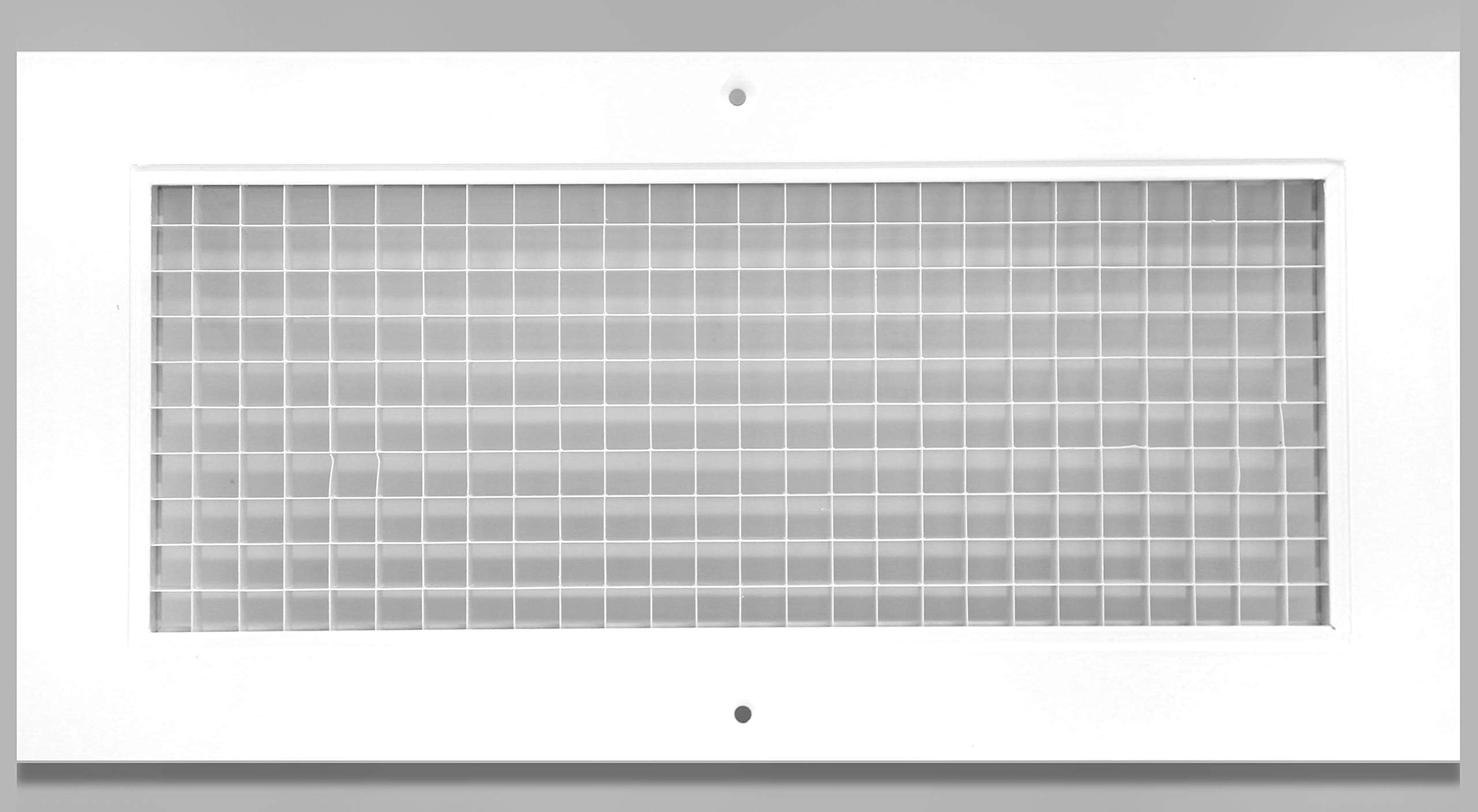 8" x 8" Cube Core Eggcrate Return Air Grille - Aluminum Rust Proof - HVAC Vent Duct Cover - White [Outer Dimensions: 9.75 X 9.75]
