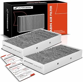 A-Premium 2-PC Cabin Air Filter with Activated Carbon Compatible with Mercedes-Benz GLE300d, GLE350, GLE550, GL350, GL450, GL550, GL63 AMG, GLS63 AMG, GLS350d, GLS450, GLS550, ML250, ML350, ML400