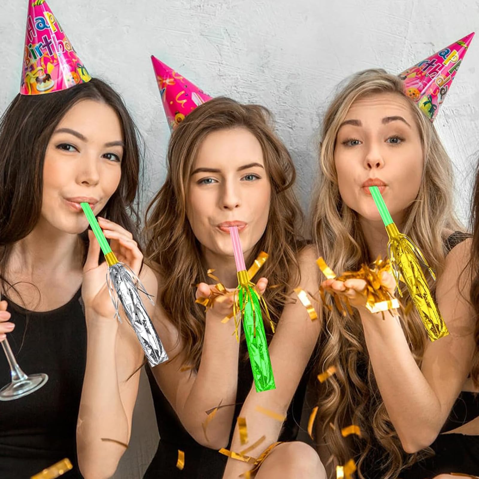 Party Blowers, 48 Pcs Party Blowers For Kids Adults, Fringed