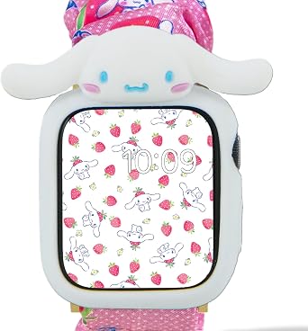Sonix x Sanrio Apple Watch Cover | Bumper Case for Apple Watch | Protective Silicone Cover | Fits 38mm/40mm/41mm | Cinnamoroll - White