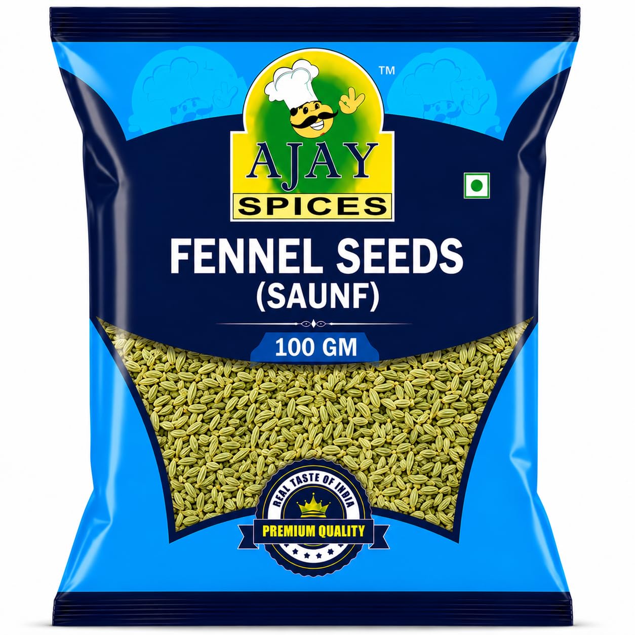 AJAY SPICES Fennel Seeds (Saunf) 100G | Premium Quality | 100% Natural | No Preservatives | Hygienically Packed | Pack of 2-image-36