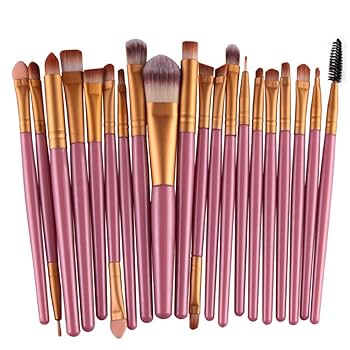 メイク道具・化粧小物 New makeup brush Amazon.com: 20pcs Makeup BRUSHES Kit Set Powder Foundation
