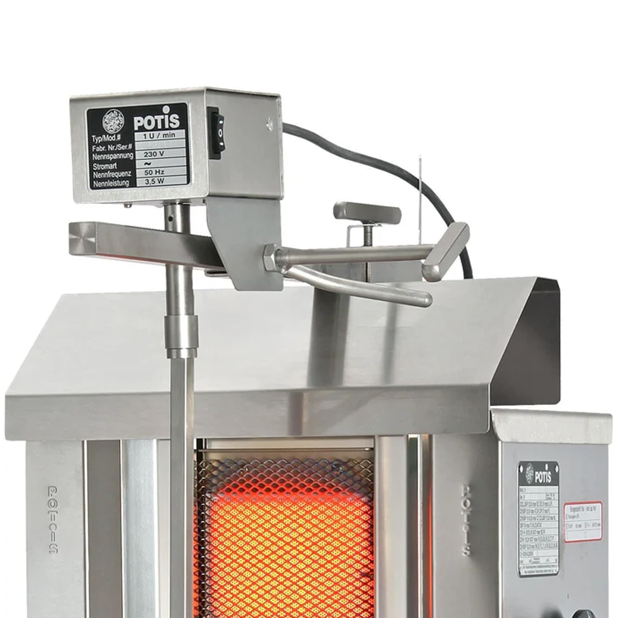 POTIS  GD4-S ケバブ機械　 MBH - Maquina de kebab a gas industrial POTIS GD4 para hostelería