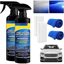 2PCS Quick Effect Coating Agent for Cars, Car Ceramic Coating Spray, 2026 Upgrade Nano Quick Coat Restore Spray, Extremely Hydrophobic & High Gloss Shine, 16.9 Floz