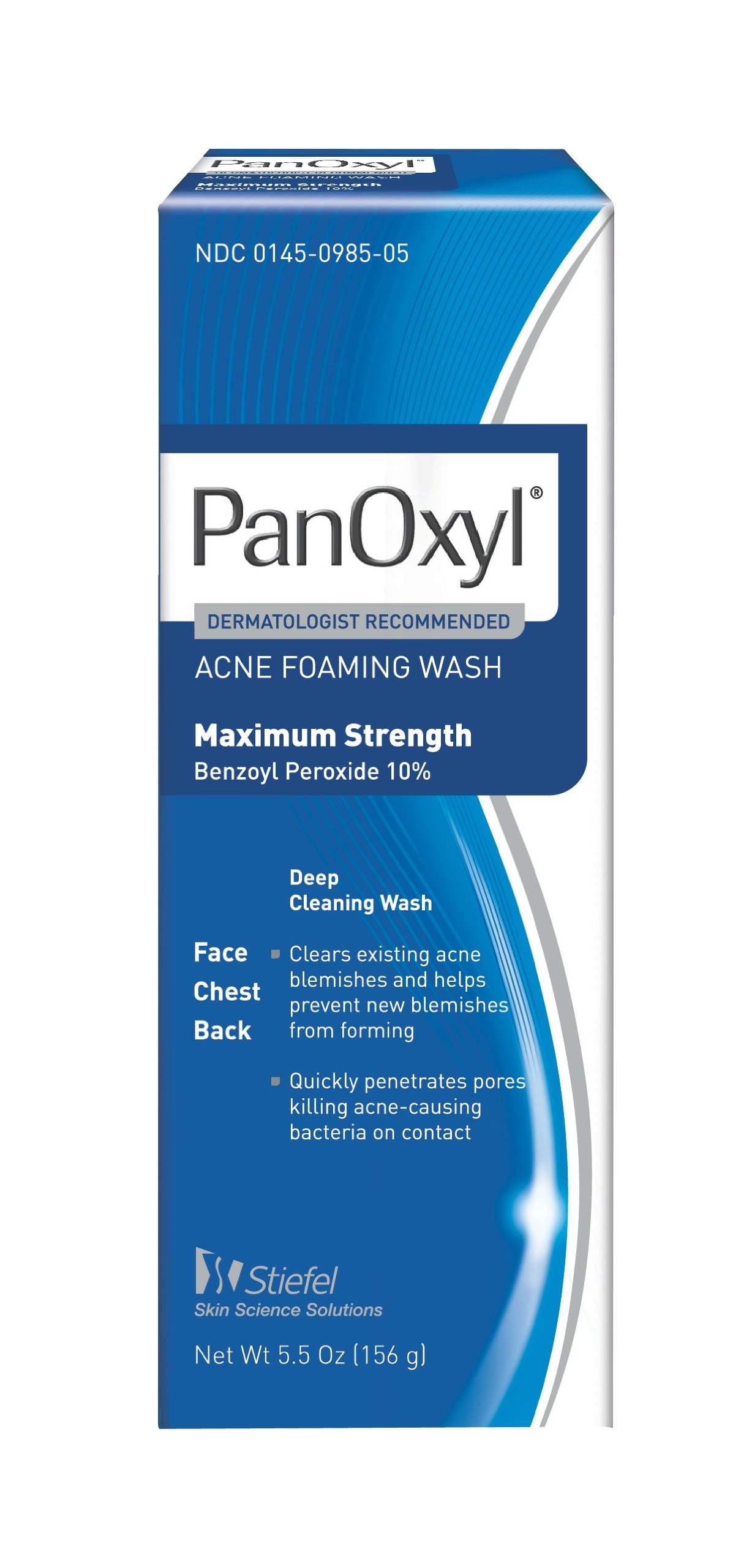 PanOxyl Acne Foaming Wash 10% Benzoyl Peroxide, 5.5 Fluid Ounce