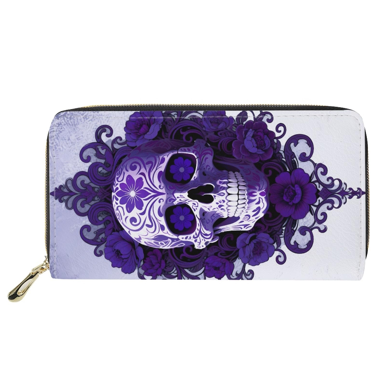 AFPANQZ Long Wallet for Women Slim Purse PU Leather Clutch Zip Around Cards Phone Holder