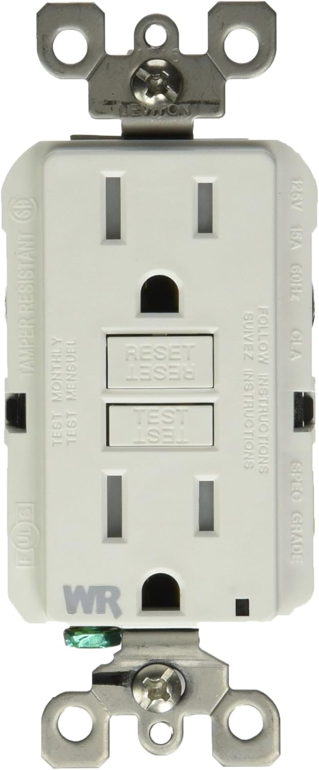 LEVITON MFG R92-GFWT1-0KW Receptaclewhite