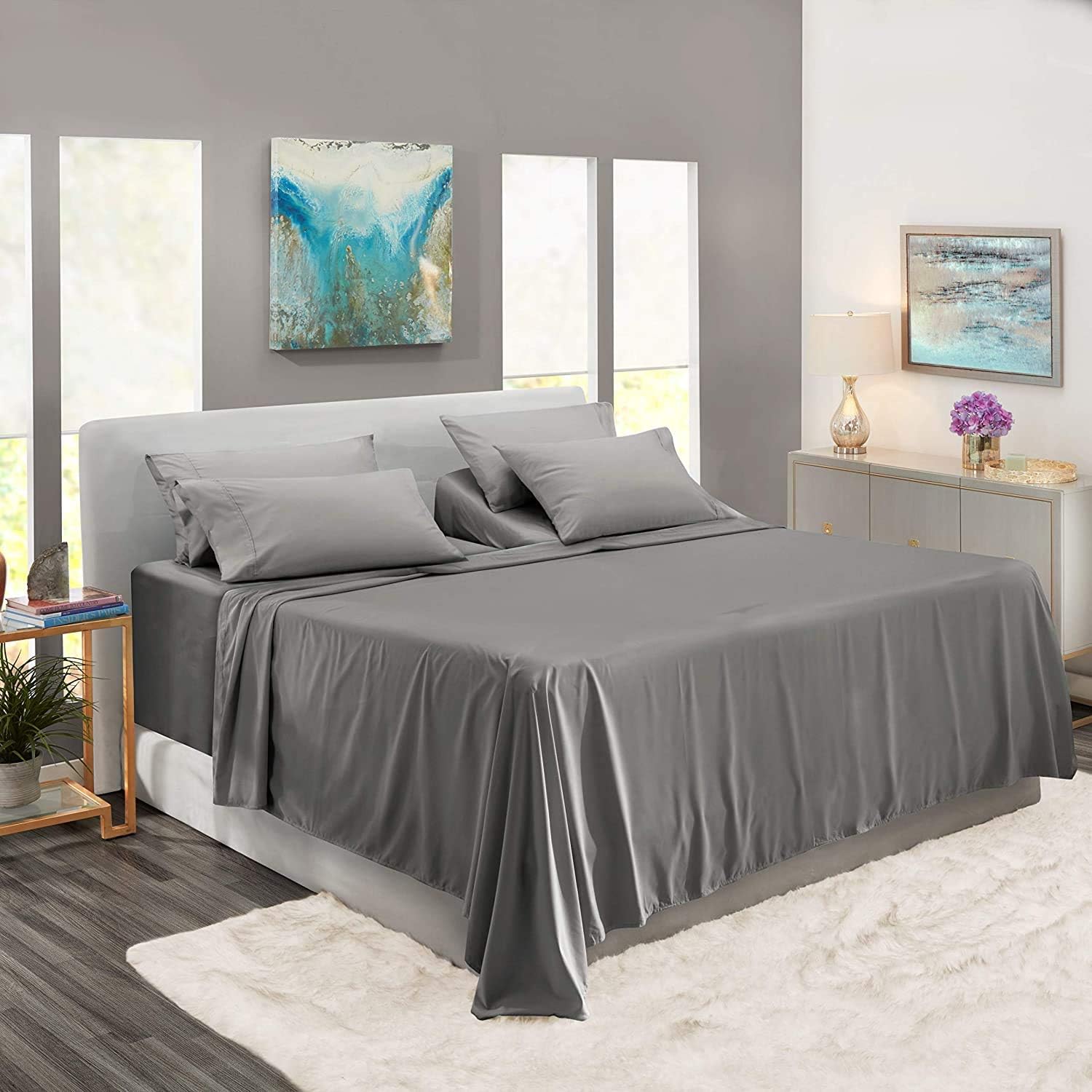 Split King Sheet Set 1800 UltraSoft Microfiber Split