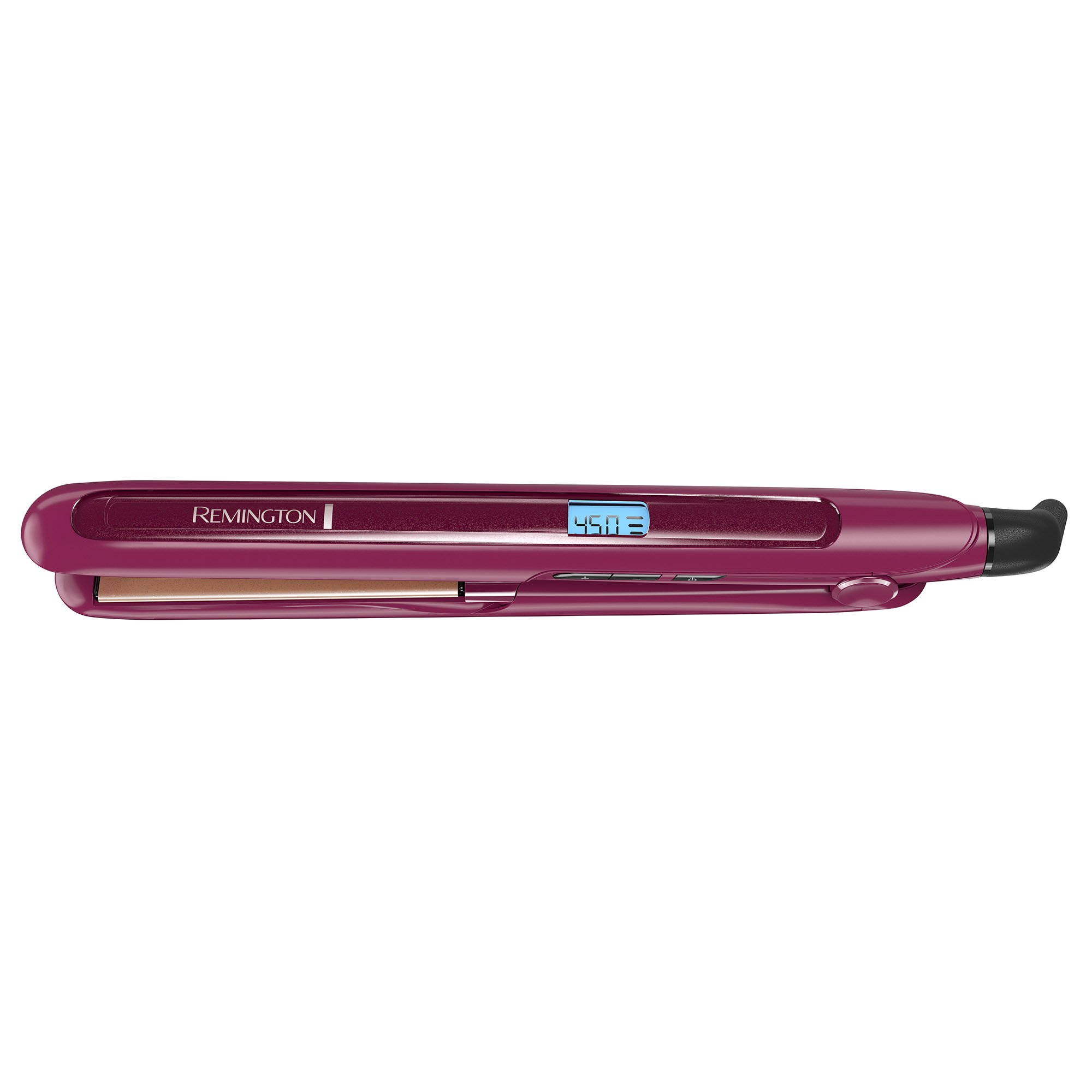 Remington - Alisador de cabello S7740 de triple infusión, plancha, 1 pulgada, color burdeos