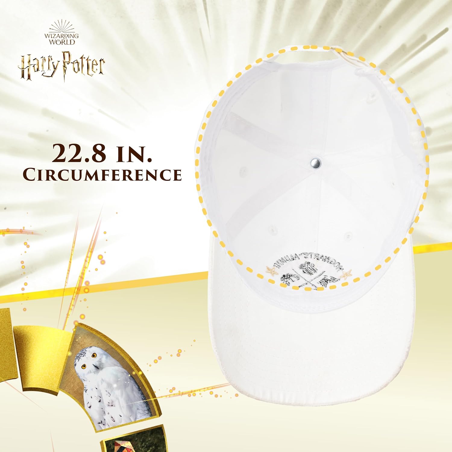 Concept One ハットHarry Potter Dad Hat, Adjustable Hogwarts Baseball