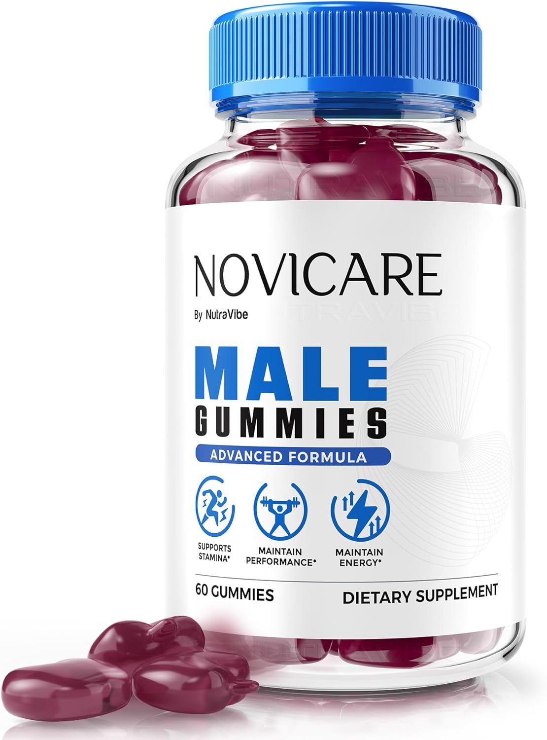 NoviCare Gummies – Official Novi Care Natural Energy, Stamina & Performance Support | Great-Tasting Daily Gummy | Easy-to-Chew, Fast-Acting & Non-Habit Forming Supplement (60 Gummies)