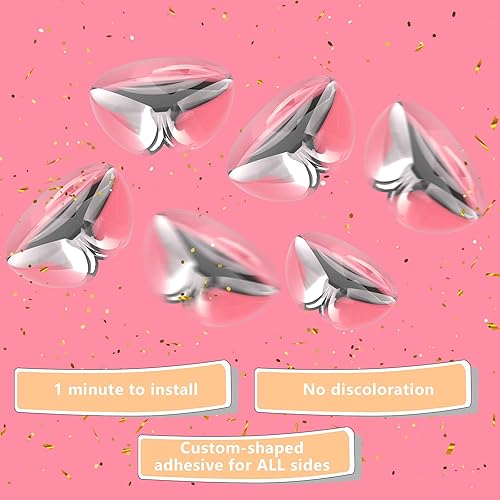 Vista 9 de Protector de esquina a prueba de bebés, paquete de 8 protectores de esquina de mesa para protectores de muebles de bebé, protector de esquinas