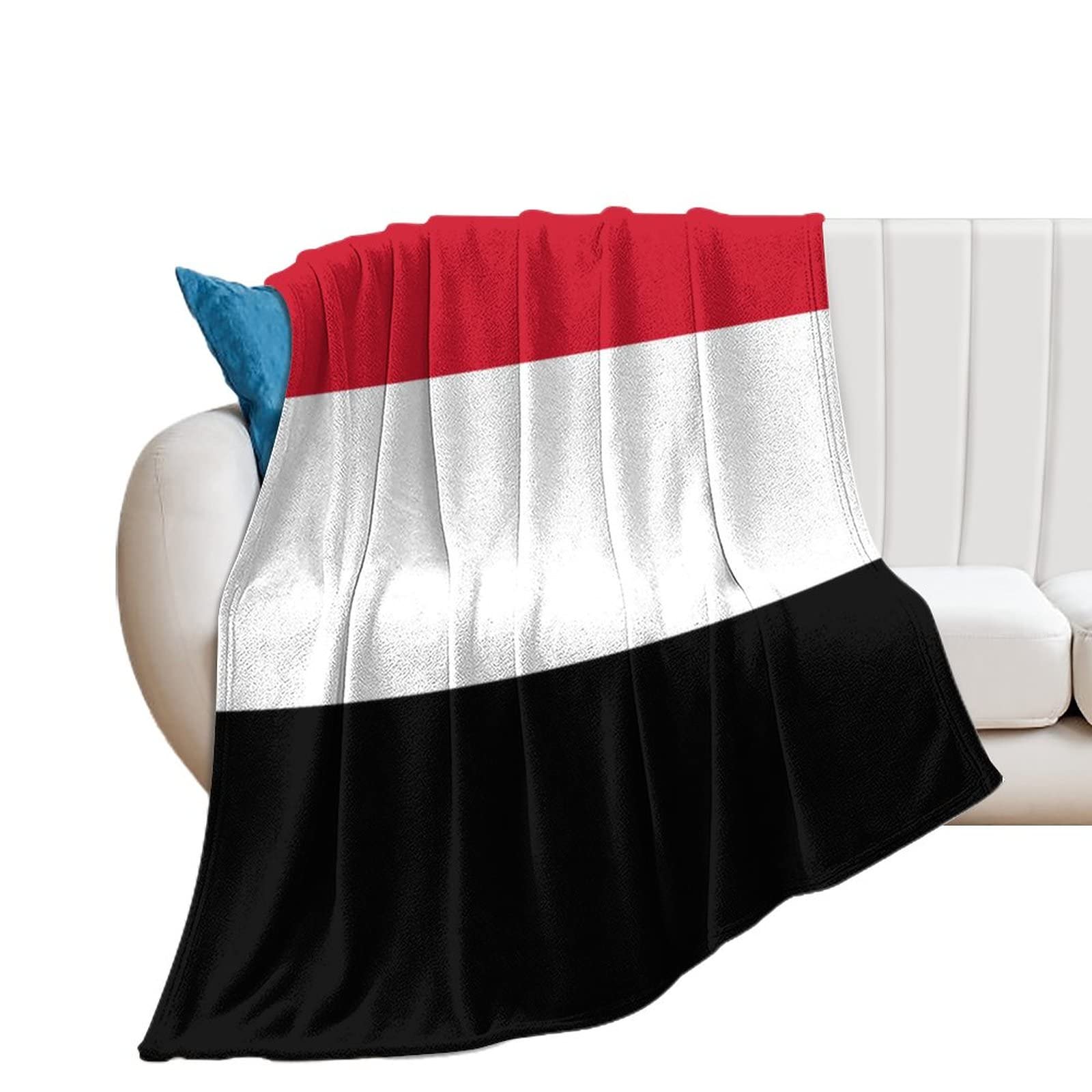 Couverture Yémen flanelle anti-frissons plaid chaud pour canapé et lit d'appoint