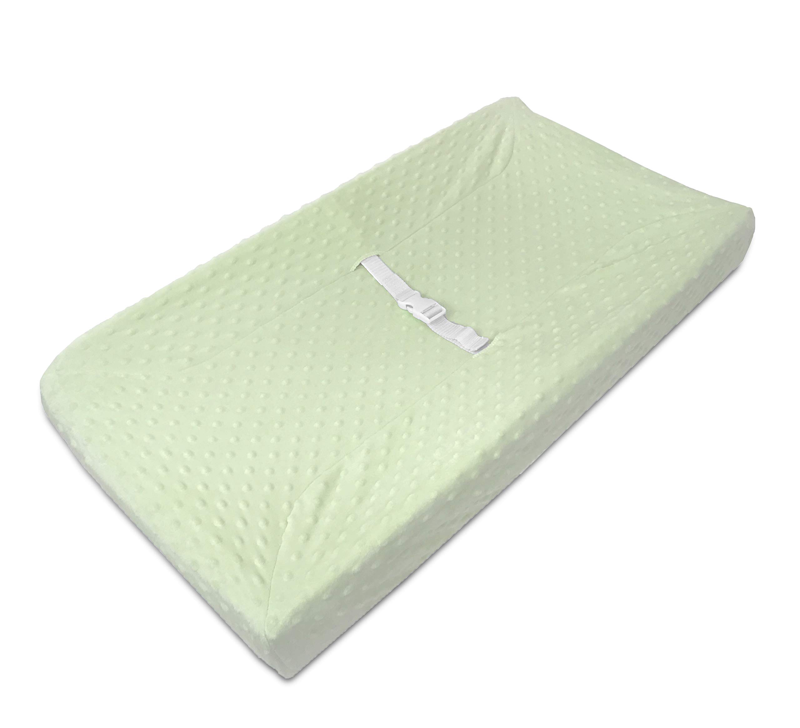 TL Care Heavenly Soft Minky Dot Fitted Contoured Changing Pad Cover, Celery Puff, for Boys & Girls-image-24