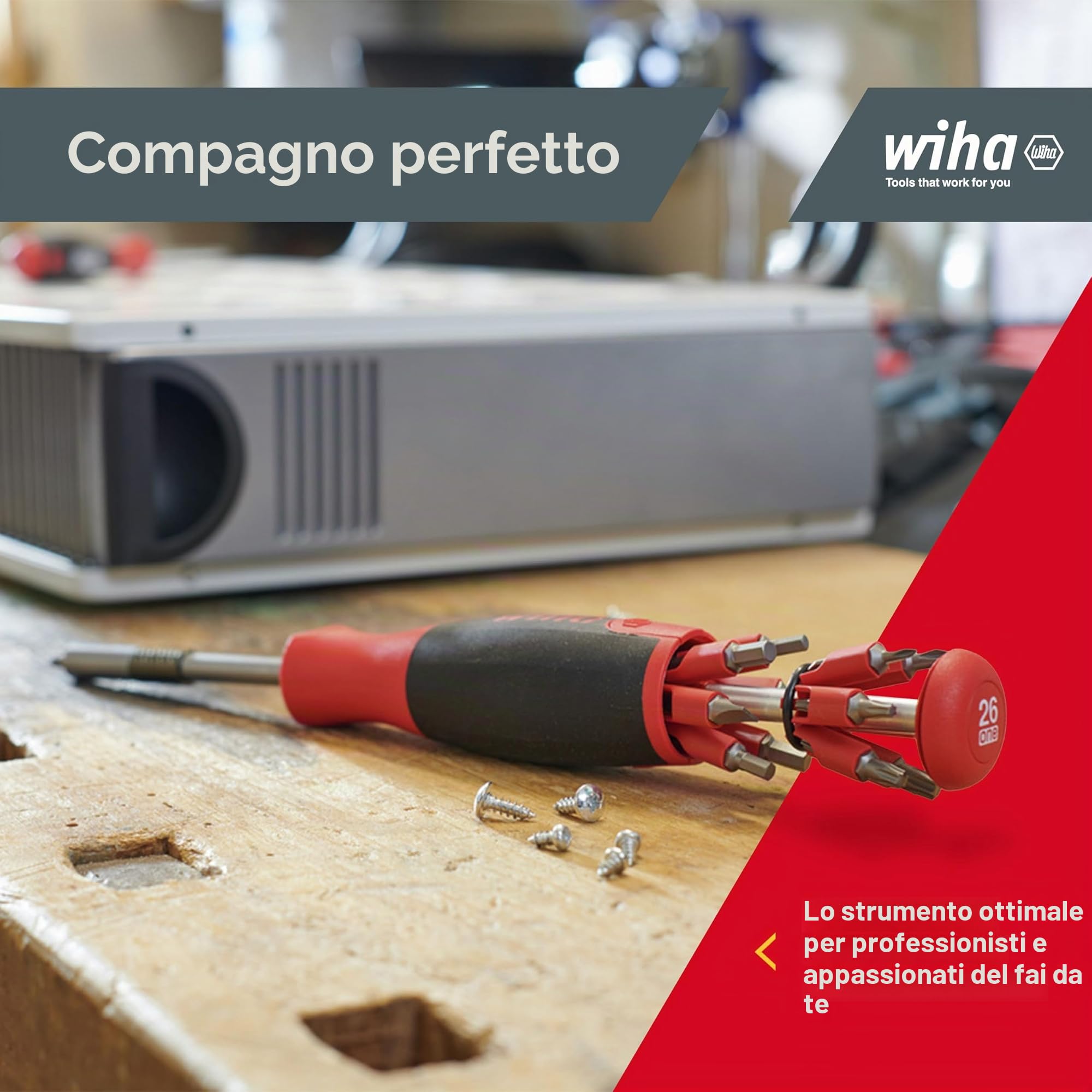 Destornillador con cargador LiftUp 25 magnético