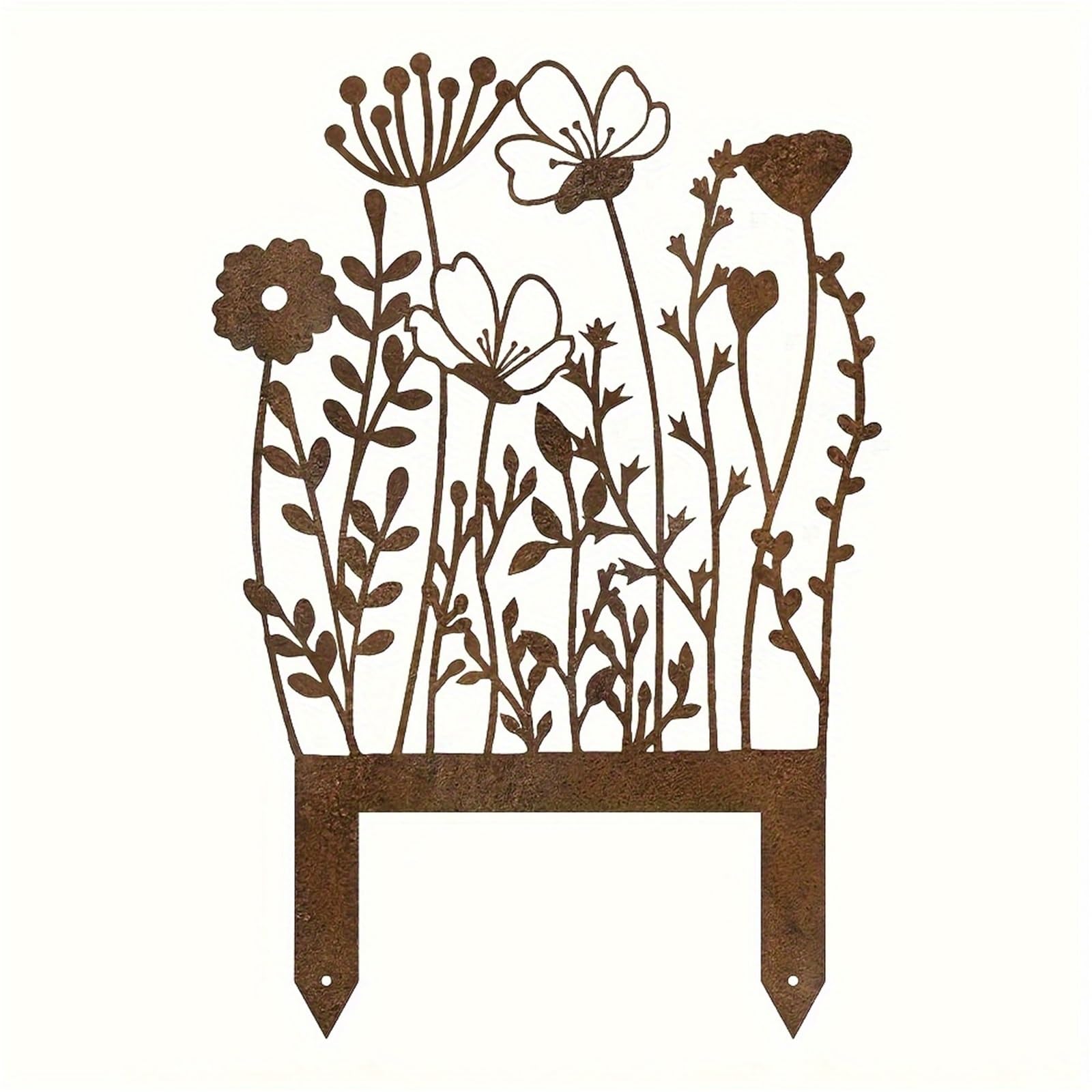 WJLYDM 1pc Art Deco Style Metal Flower Stand, Floor Standing Embroidered Floral, Ideal For