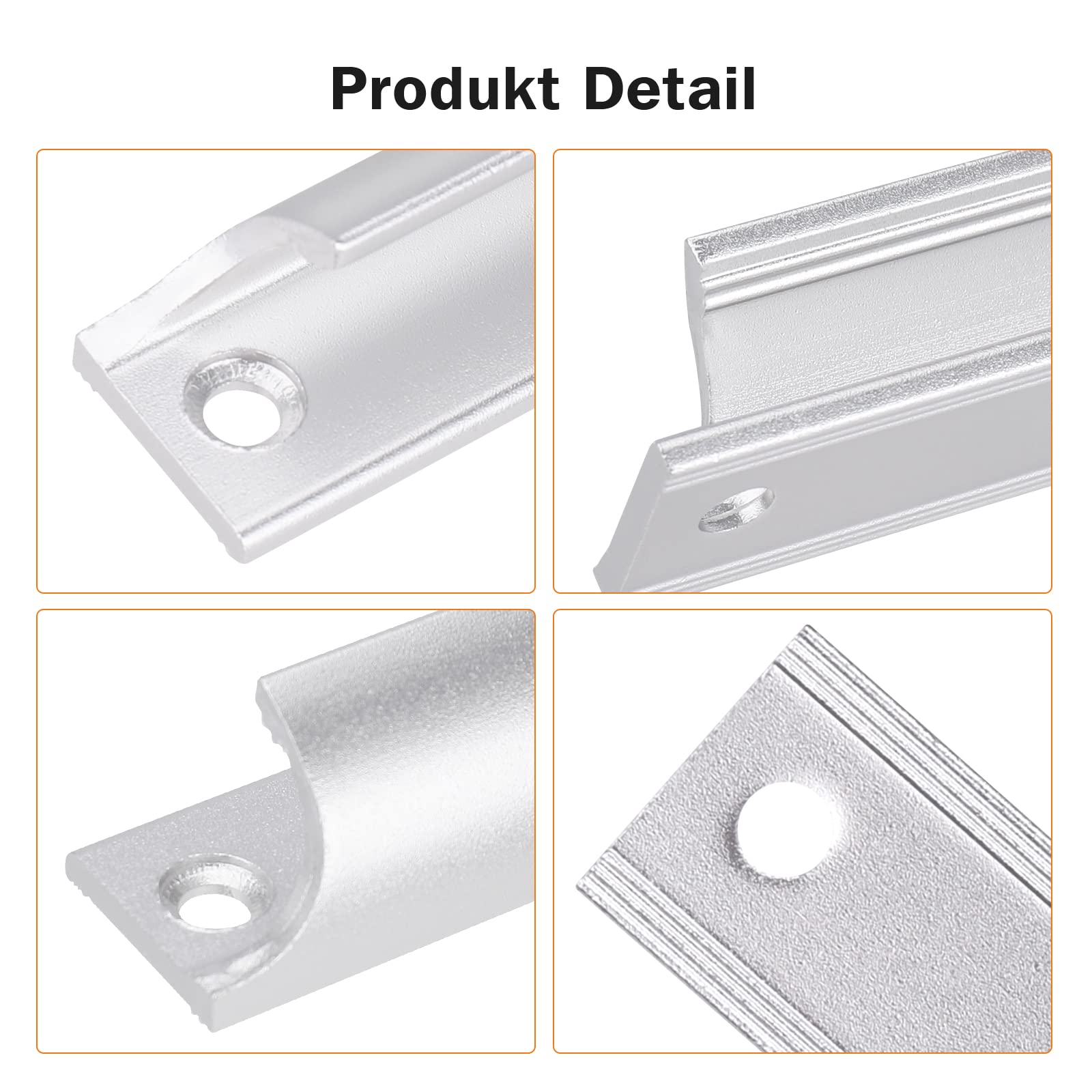 Maniglie Per Porte Balcone - 2 Pezzi In Lega Alluminio - Per Esterni E Interni Con Viti - Foto 7