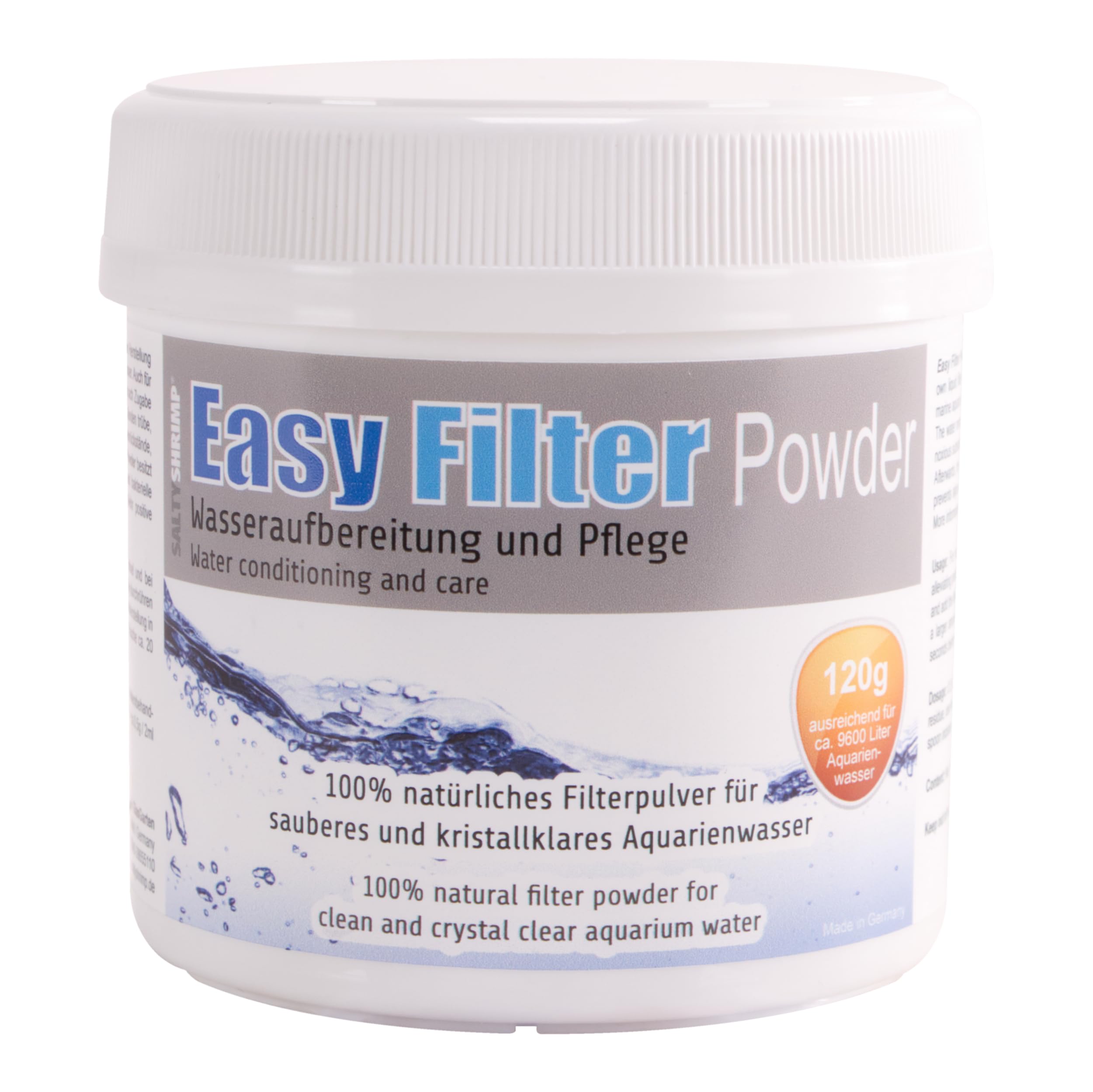 Easy Filter Powder | 120g – flüssiges Filtermedium. Entfernt schädliche Stoffe wie Chlor, Pestizide, Chemikalien, Schwermetalle & Medikamentenrückstände