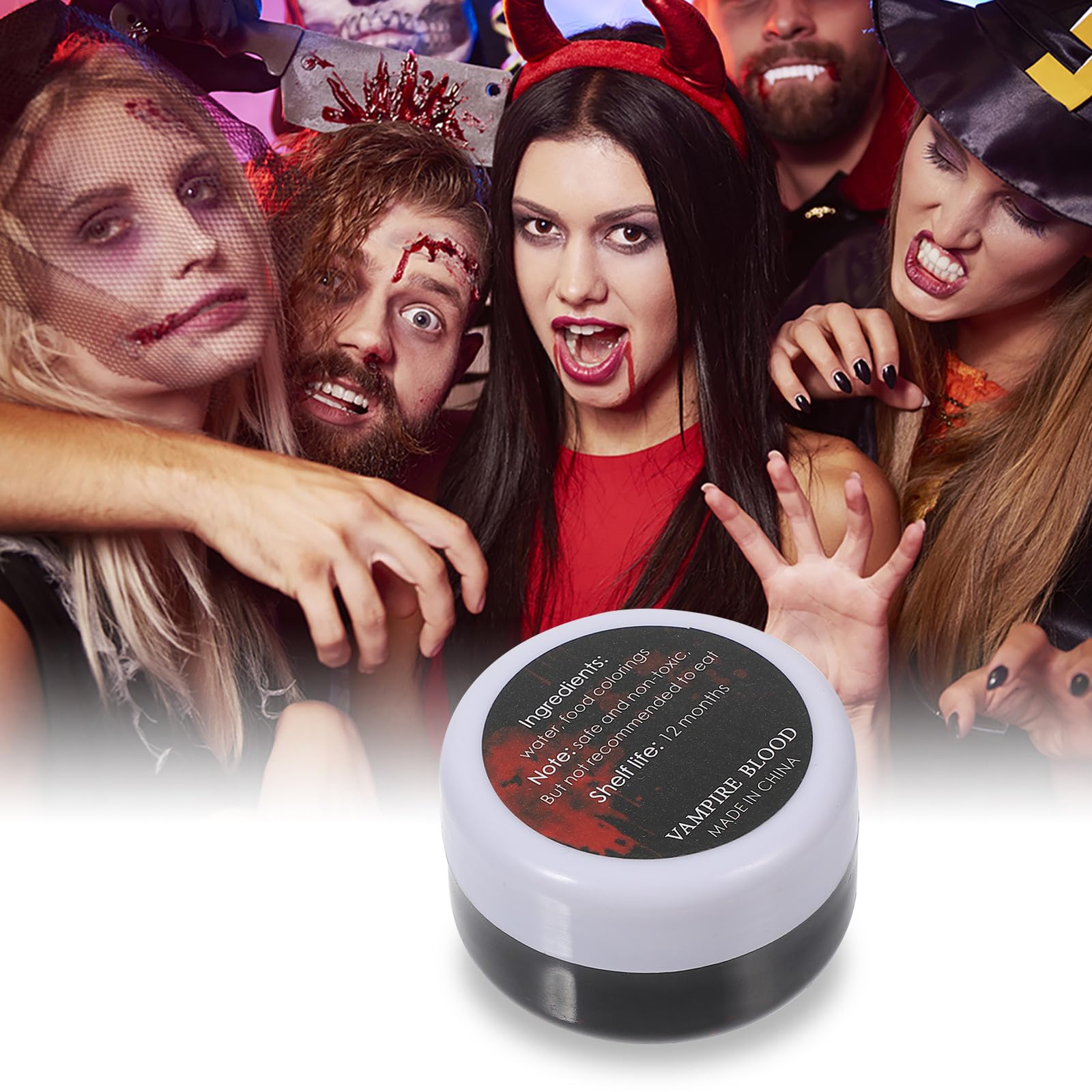 VALICLUD Kit de Maquillaje para Efectos de Cera para Cicatrices y Sangre de Costra Falsa Herramientas de Plástico y Acero Inoxidable Obsequios en Halloween y Festivales