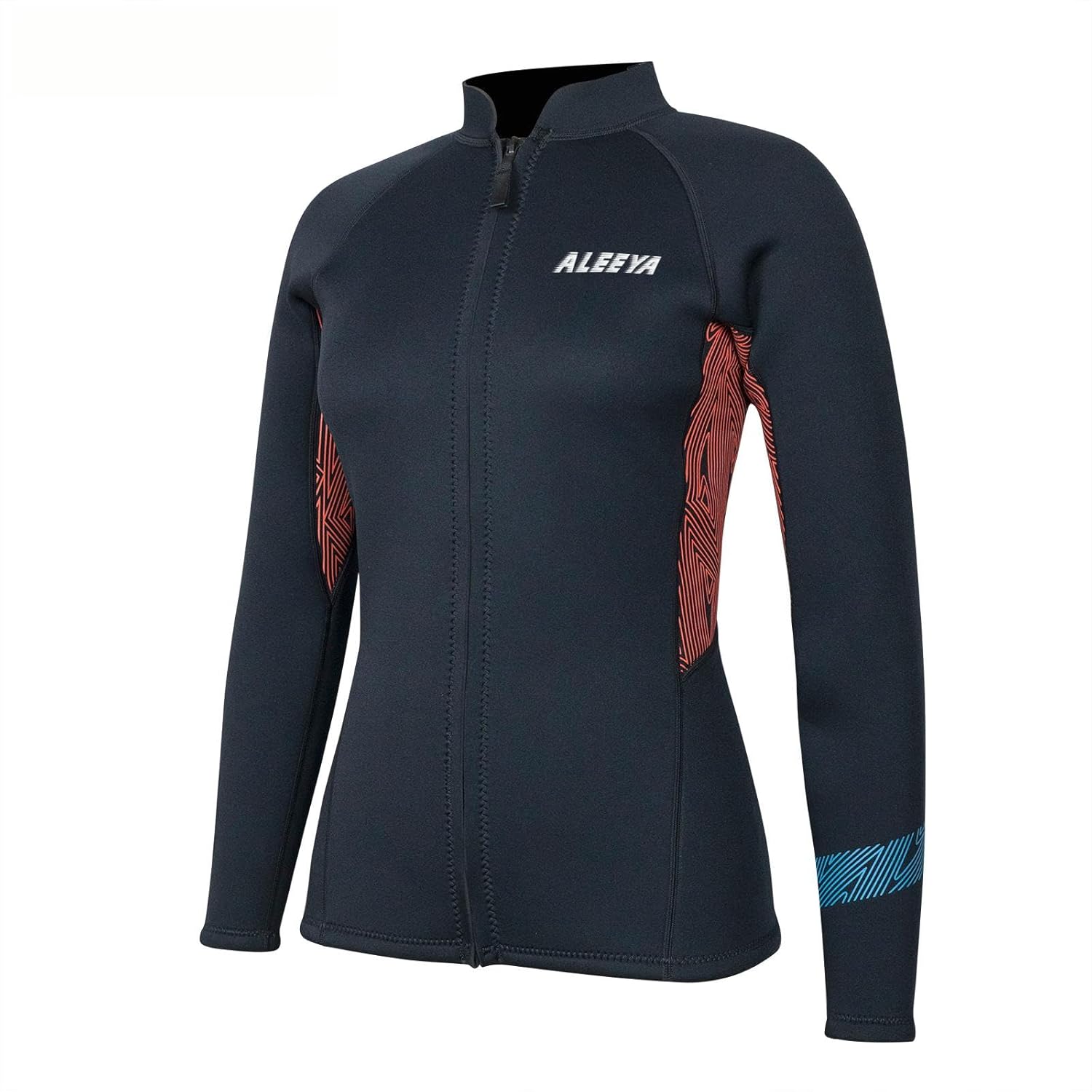 Layatone Wetsuit Top Women, 3mm Wetsuits Jacket Long Sleeve Neoprene Tops for Water Aerobics Diving Surfing Swimming - Image 5