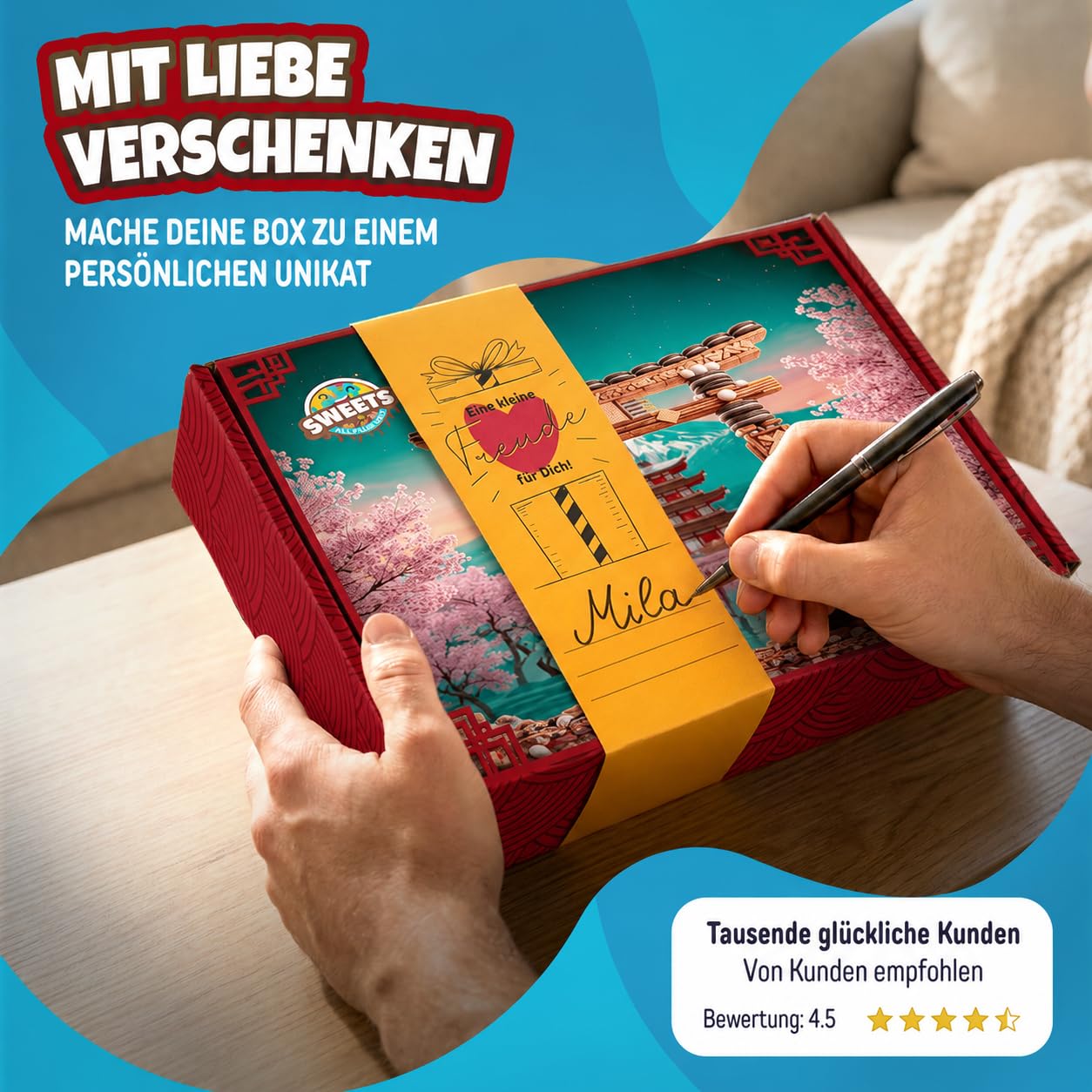 Asiatische Snacks Box Geschenkideen mit Japanische, koreanische & mehr Snacks und Süssigkeiten - Ideale Kalender Füllung (XL)