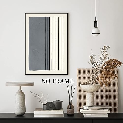 Miniatura 3 de Arte minimalista bohemio beige para pared, impresiones bohemias amarillas, amarillas y grises, lienzo abstracto para pared, arte moderno, póster de