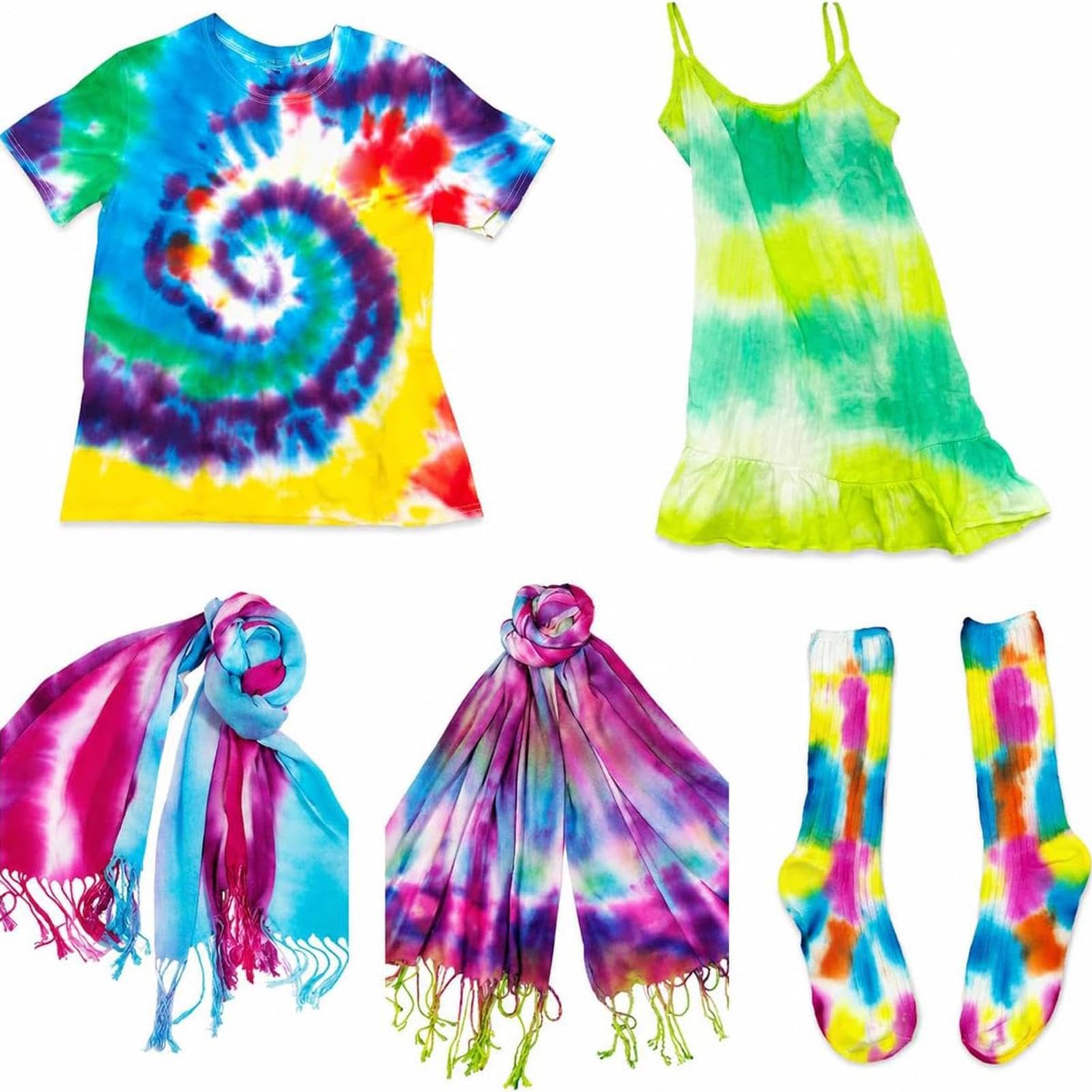 Kits de tinte de | 18 colores DIY creativo resistente al desvanecimiento | Tejido Tie D | Fabric Tie Dye Kits for Adults Women Men Shirt Hoodie Cotton Socks Jeans Wool Linen Shirts