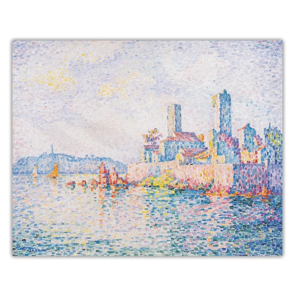 Amazon｜ポール・シニャック・ポスター点描風景キャンバス絵画ポール 