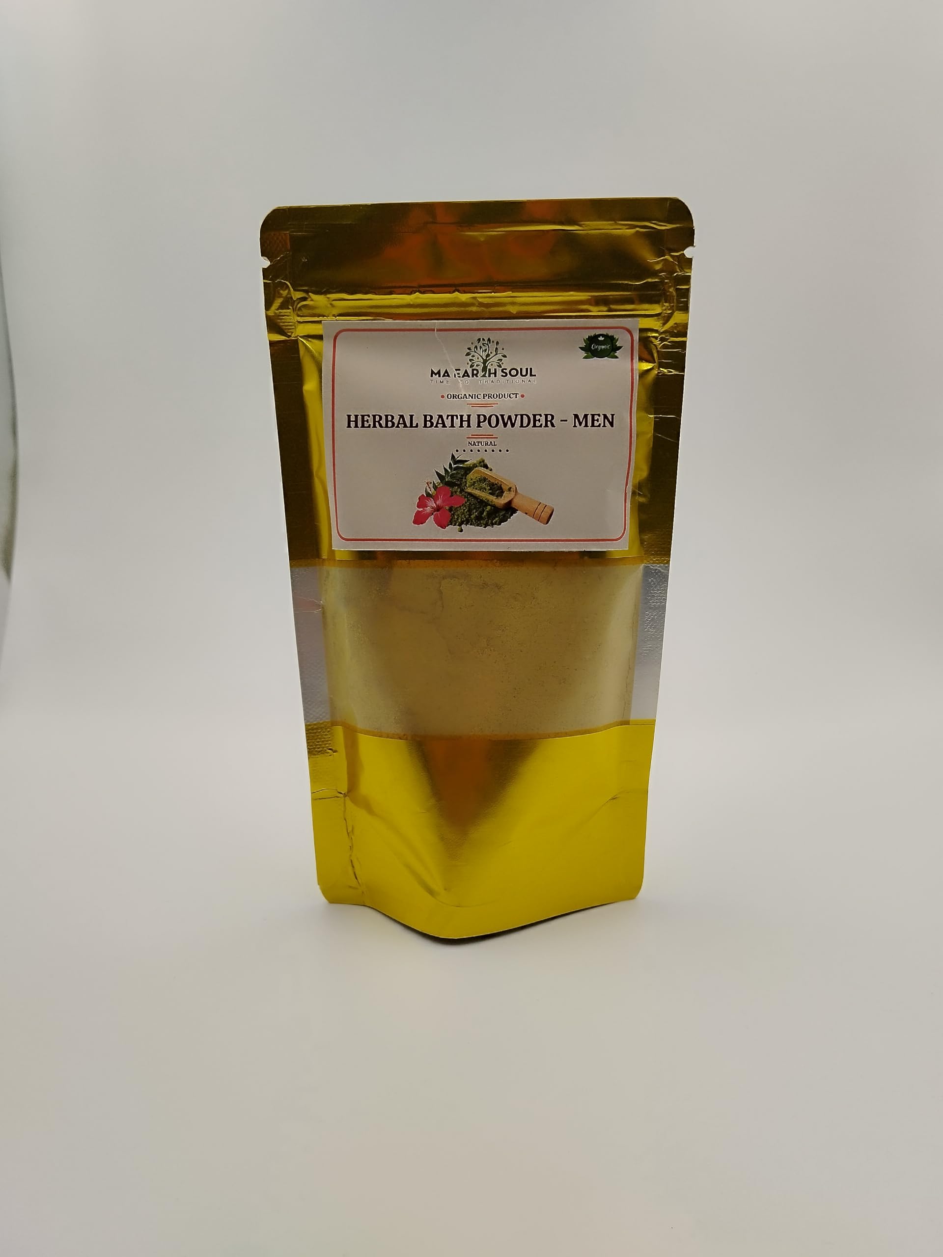 MA EARTH SOUL Herbal Bath Powder for Babies, Natural Ingredients, 80g, Golden Yellow-image-22