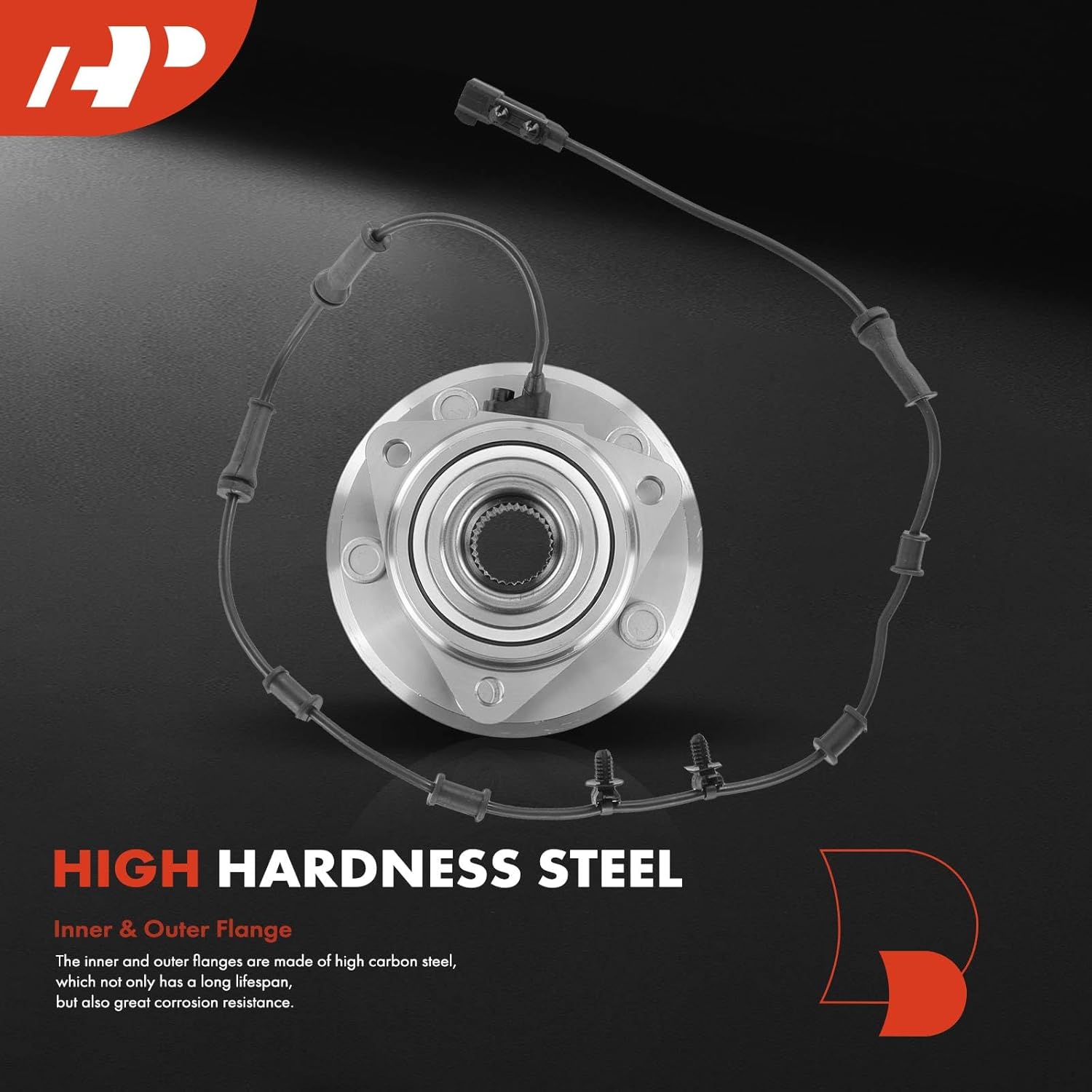 A-Premium 2 x Front Wheel Bearing and Hub Assembly with ABS & 5-Lug Compatible with Jeep JK Series - Wrangler 2011-2017, Wrangler JK 2018