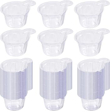200Pcs 40ml Disposable Plastic Resin Mixing Cups Multipurpose Dispensing Cup for Mixing Paint, Stain, Epoxy, Resin Clear