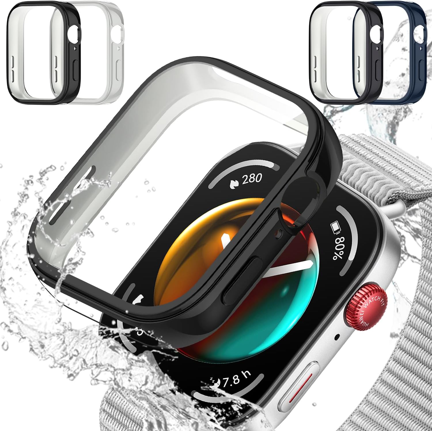 Brotect Pellicola Vetro Per Amazfit T-Rex (3 Pezzi) | AirGlass 9H Anti Graffio E Anti Impronta, Made In Germany - 3