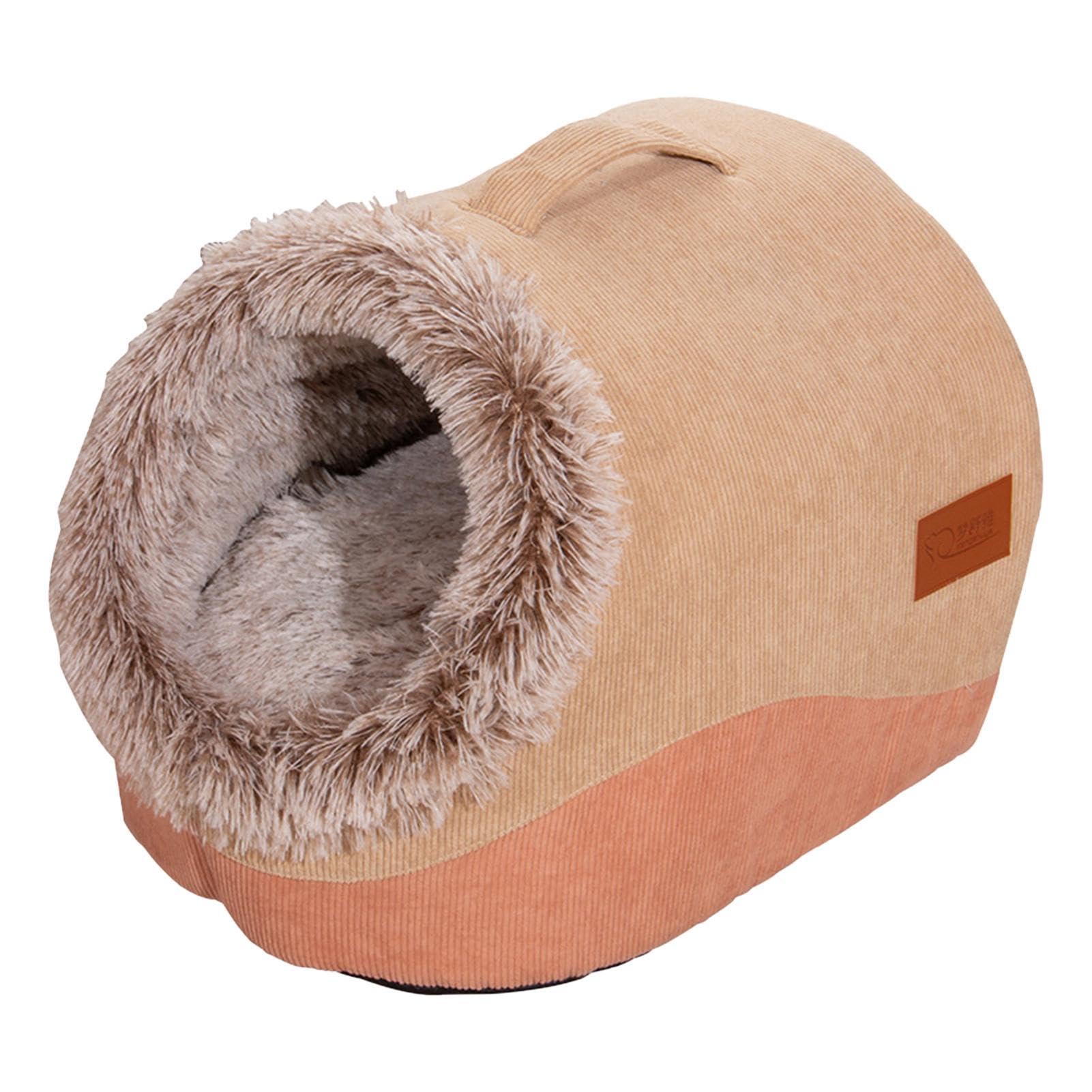 Grotte per gatti da interni, cuccia calda semi-chiusa in peluche per cani, forniture per animali domestici, cuccia per cani, gatti, coniglietti, animali domestici | forniture per animali domestici, cuccia per cani, gatti, coniglietti, animali domestici