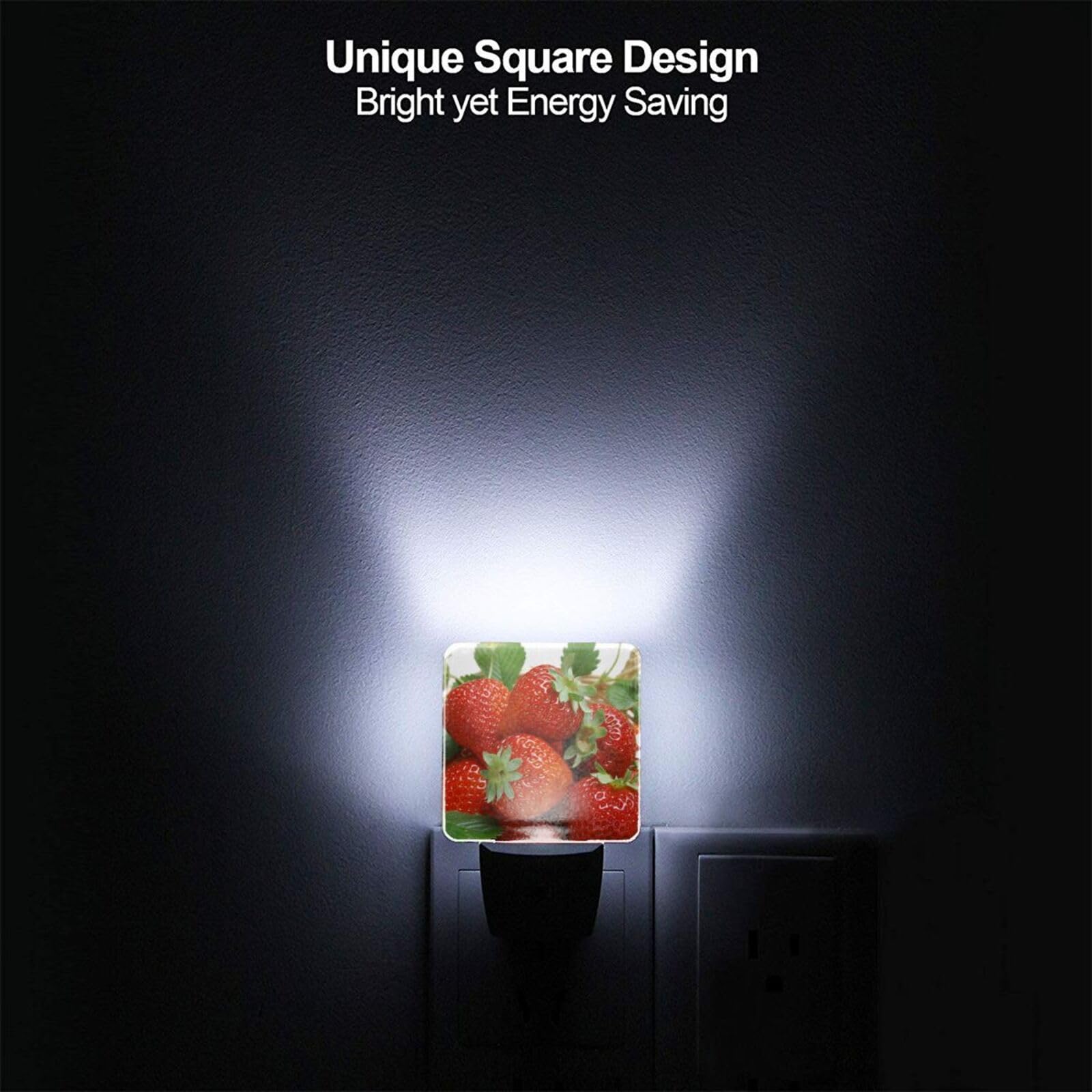 Luce notturna a forma di fragola - Graziosa lampada touch in silicone