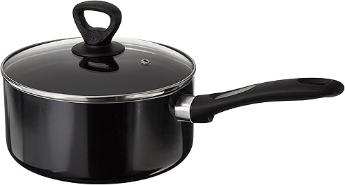 Miniatura 2 de Mirro a79724obtener un agarre aluminio antiadherente 3-quart cacerola con tapa de vidrio utensilios de cocina Negro