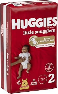 Huggies Little Snugglers Baby Diapers, Size 2, 29 Ct